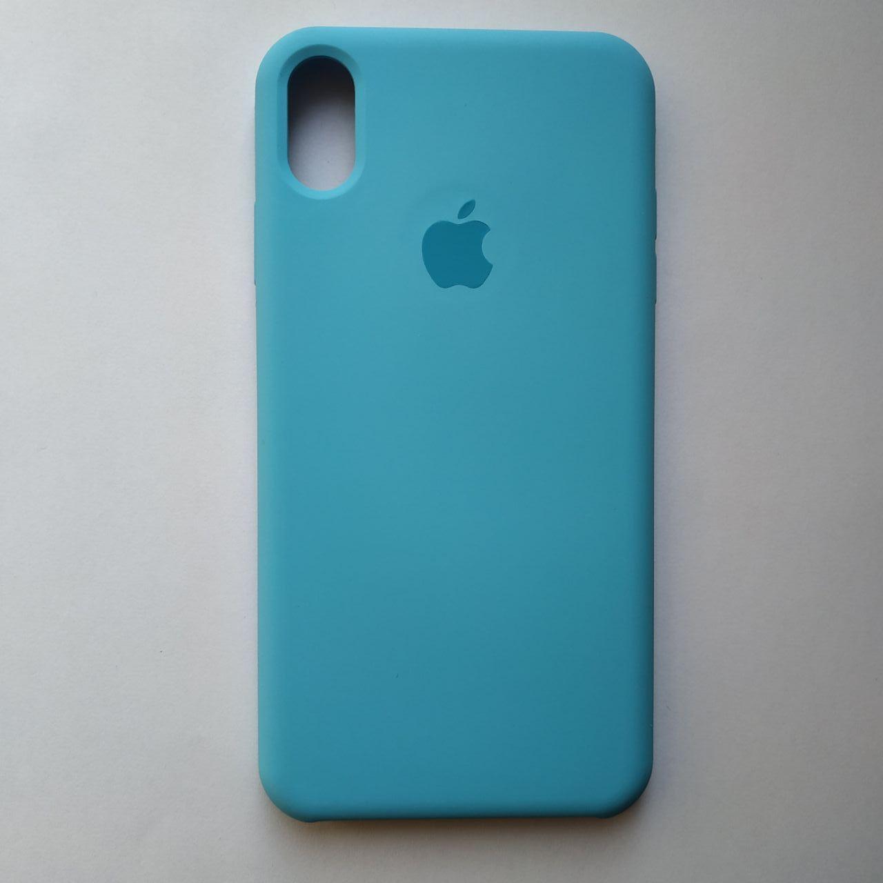 Чехол-накладка Silicone Case для Apple iPhone XS Max Sky blue