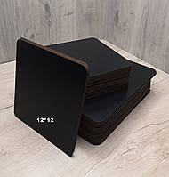 Подложка под торт квадратная черная для подачи суши или десертов 12*12 см