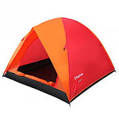 Палатка трехместная KingCamp "Family 3", красная