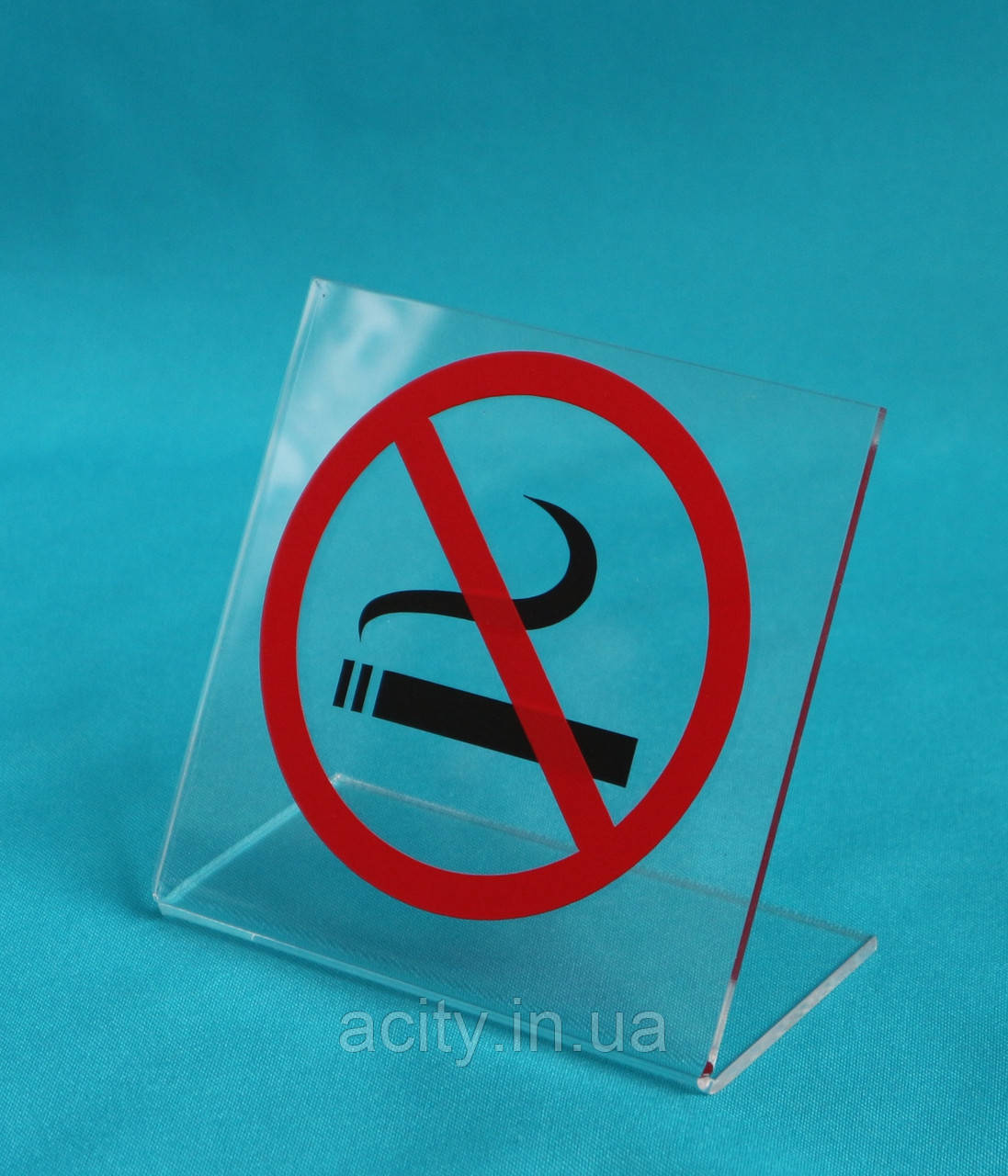 Табличка "не курить" прозрачная - фото 1 - id-p1008316355