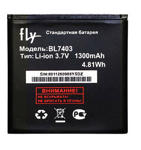 Акумулятор (АКБ) Fly BL7403 для Fly IQ431 Glory (Li-lon 3.7 V 1300mAh) Оригінал Китай
