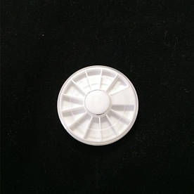 Кругла прозора тара для камінців "Карусель". PNT-05, діаметр — 60 мм