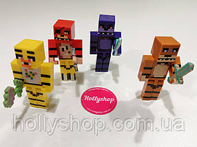 Набір фігурок п'ять ночей із Фредді майнкрафт ФНаФ, фото 5