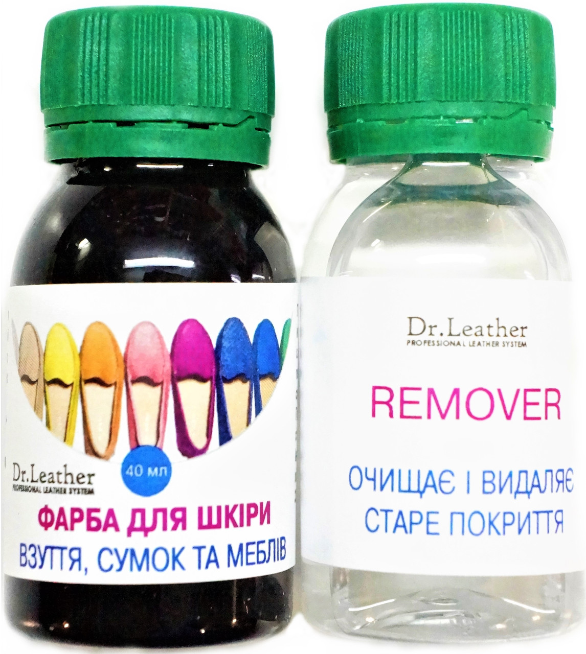Набір для фарбування з чисткою №10 40 мл."Dr.Leather" Touch Up Pigment