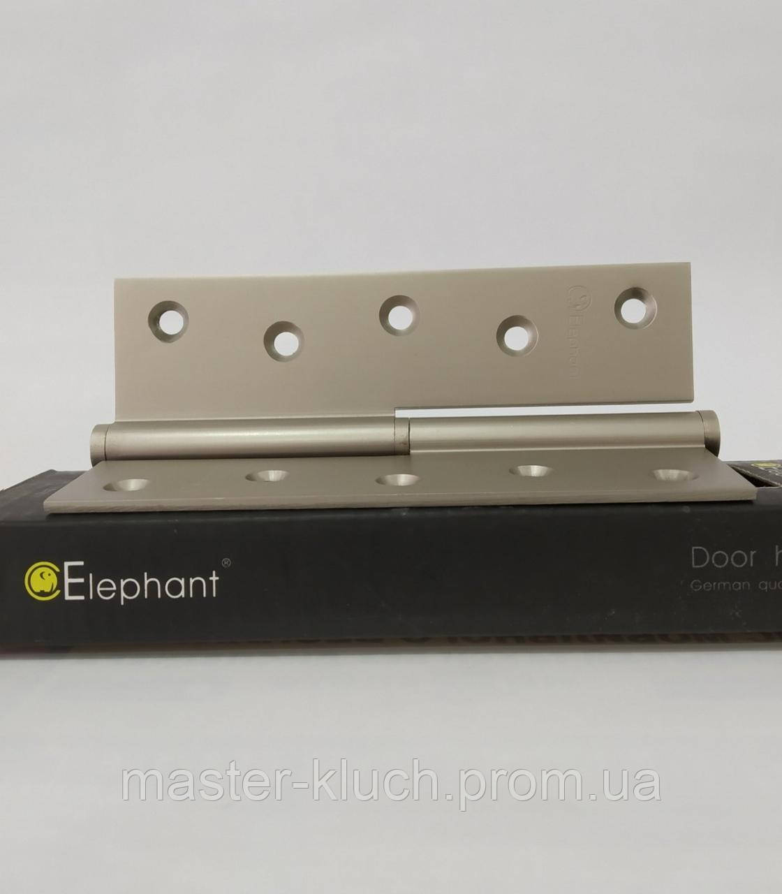 Петлі дверні Elephant 613-5 PN 125х75х2.5 нікель