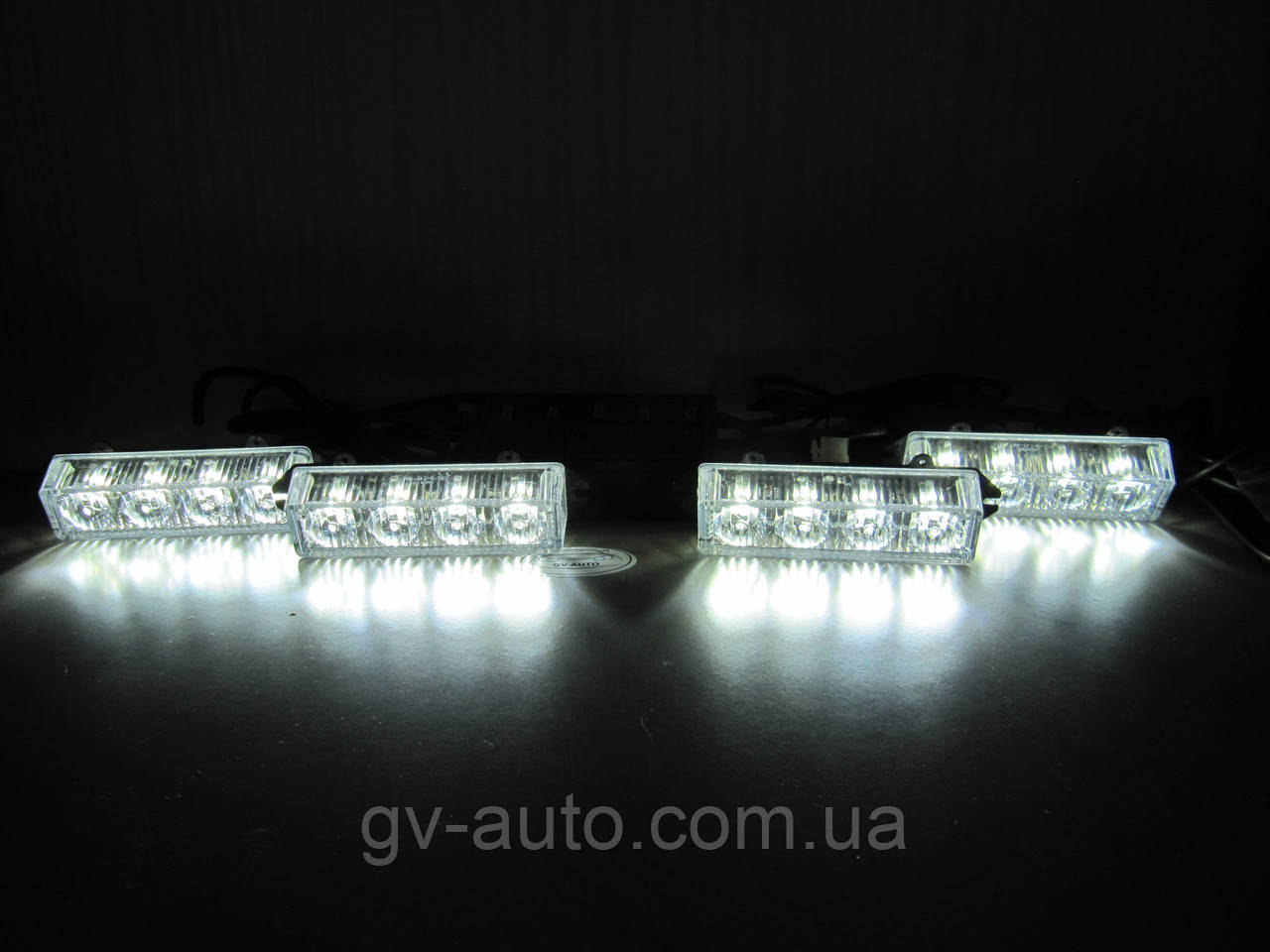 Стробоскопи LED 4-2-16 білі 12-24V.