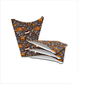 Картонна упаковка для млинців Міні Темна (50шт/уп)