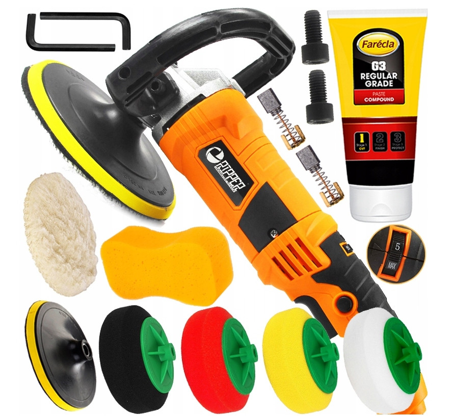 Полірувальна машинка RIPPER M80498 2400W, фото 1