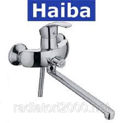 Змішувач для ванни довгий ніс HAIBA MARS EURO (CHR-006)