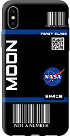 Силиконовый чехол бампер FTS для Apple iPhone X/Xs c рисунком NASA Travel