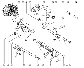 Renault (Original) 8200191753 — Сальник штока вибору передач (15x23,2x4) на Рено Трафік II c 2001г., фото 2