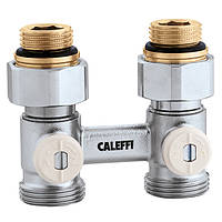 Кран нижнего подключения стального радиатора 1/2"x 3/4" прямой Caleffi (301040)