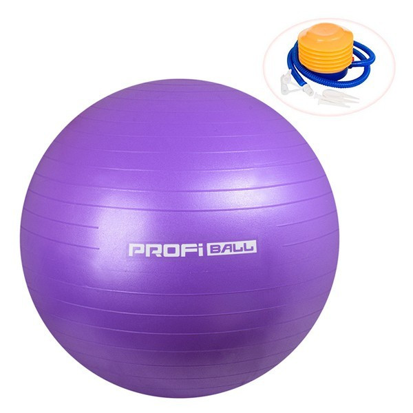 М'яч для фітнесу 85 см Profi MS1574 3 кольори з насосом