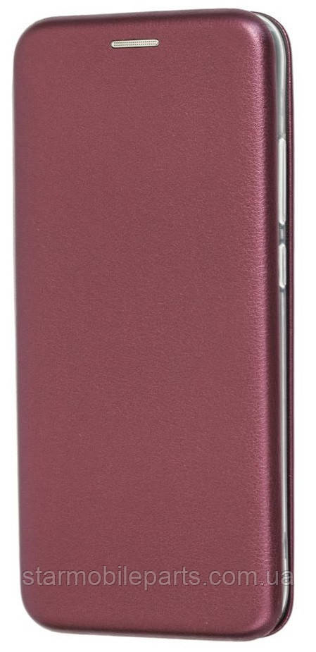 Чохол Книжка для Xiaomi Redmi 8 Premium Leather Case Marsala (тех. пак)