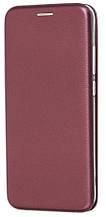 Чохол Книжка для Xiaomi Redmi 8 Premium Leather Case Marsala (тех. пак)