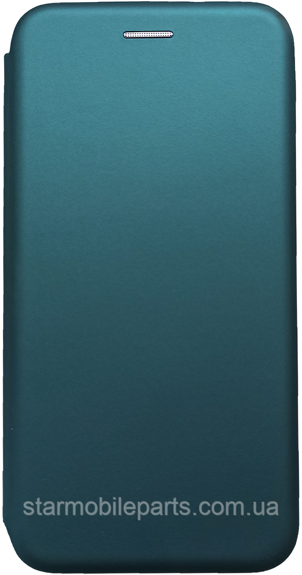 Чехол Книжка для Xiaomi Redmi Note 8 Pro Premium Leather Case Midnight green (тех.пак)
