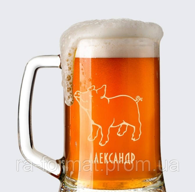 Пивний бокал порося
