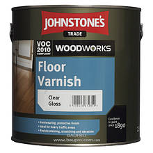 Лак johnstone's Floor Varnish (Clear Gloss) поліуретановий (глянцевий), 5 л