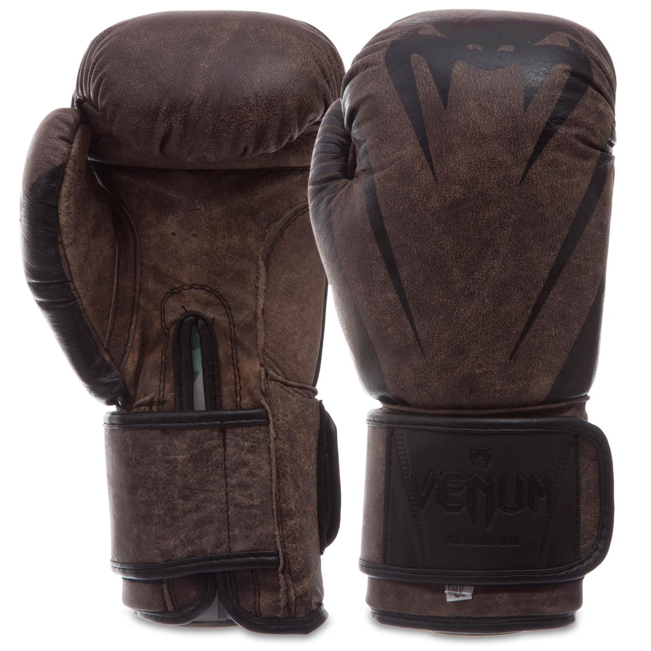 Рукавички боксерські шкіряні на липучці VNM MA-0700 (р-р 10-14oz, кольору в асортименті)