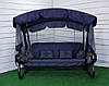 Садові гойдалки АФІНА Solo тримісна гойдалка з москітною сіткою, фото 2