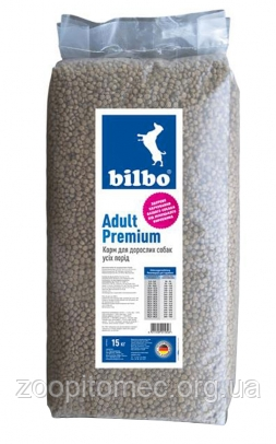 Корм Bosch Bilbo (Бош Більбо) Adult Premiun 21/8 для дорослих собак всіх порід (домашня птиця + злаки), 15 кг