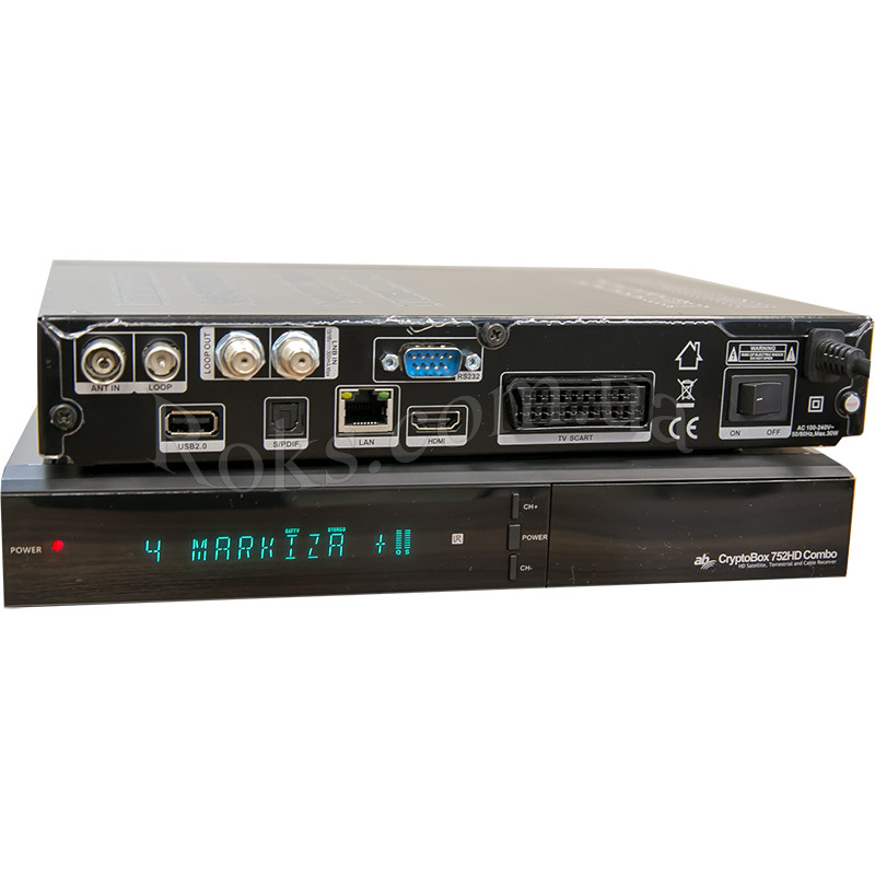 Спутниковый-эфирный тюнер AB CryptoBox 752HD Combo DVB-T2/S2/C - фото 1 - id-p1118229725