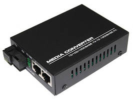 Медіаконвертер світч комутатор 2 портовий 1SC.WDM 1Gb+2RJ45 100/1000mb 1550 TK-link