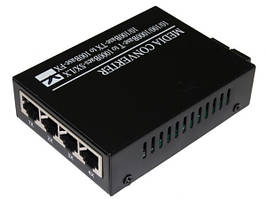 Медіаконвертер світч комутатор 4 портовий 1SC.WDM 1Gb+4RJ45 100/1000mb 1310 TK-link