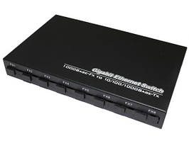 Медіаконвертер світч комутатор 8 портовий 8SC.WDM (4A+4B)1Gb + 2RJ45 100/1000mb TK-link