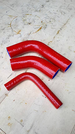 70-1303000 Патрубки радіатора (3 шт) (СИЛІКОН) МТЗ-80, 82, 900 (701303001), фото 1