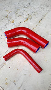 70-1303000 Патрубки радіатора (3 шт) (СИЛІКОН) МТЗ-80, 82, 900 (701303001)