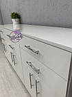 Широкий комод білого кольору, фото 5