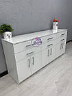 Широкий комод білого кольору, фото 6