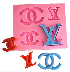 Молд кондитерський силіконовий для мастики Шанель, LV