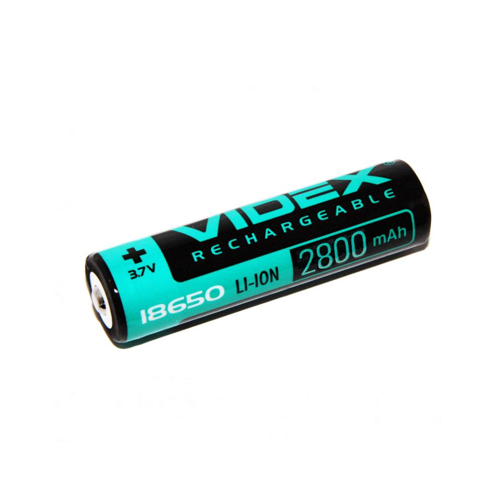 Акумулятор Li-Ion 18650 Videx 2800 mAh із захистом — 1 шт.