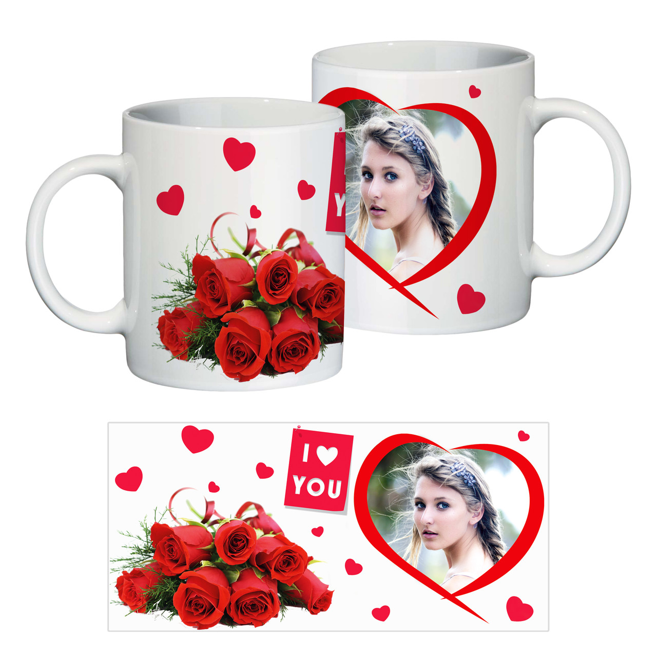 Керамічна чашка до жіночого дня 8 березня "I love you"