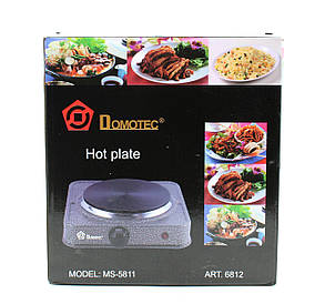 Електроплита Domotec MS-5811 (дискова на 1 конфорку/1Д, 1500Вт), фото 3