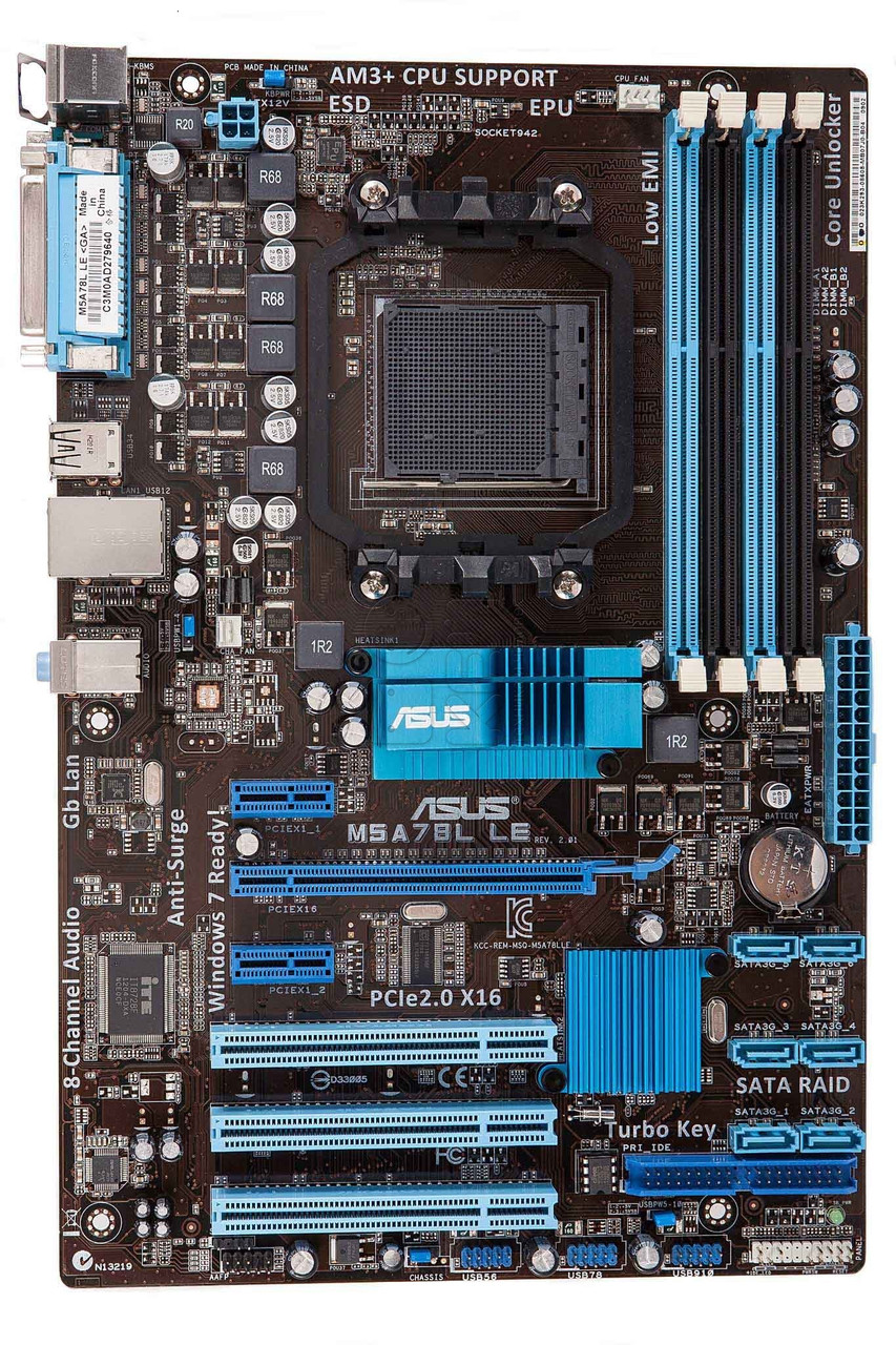 Плата під AMD sAM3+ / AM3 ASUS M5A78L LE на DDR3, 125W ! Розуміє ВСІ 2-6 ЯДЕРНІ ПРОЦИ AM3, + FX СЕРІЮ!!