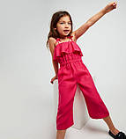 Лляний комбінезон дитячий, кольору в асортименті від яскравих до пастелі, фото 4