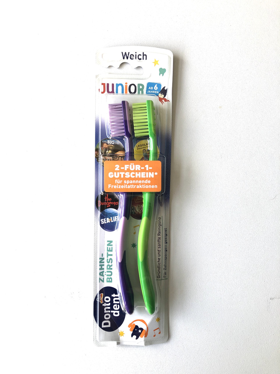 Дитячі зубні щітки Dontodent Junior (після 6 ) в асортименті, фото 1