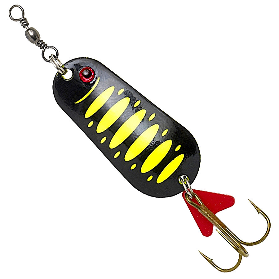 Блешня-коливалка DAM Effzett Standart 30гр 6.5 см (fluo yellow/black UV)