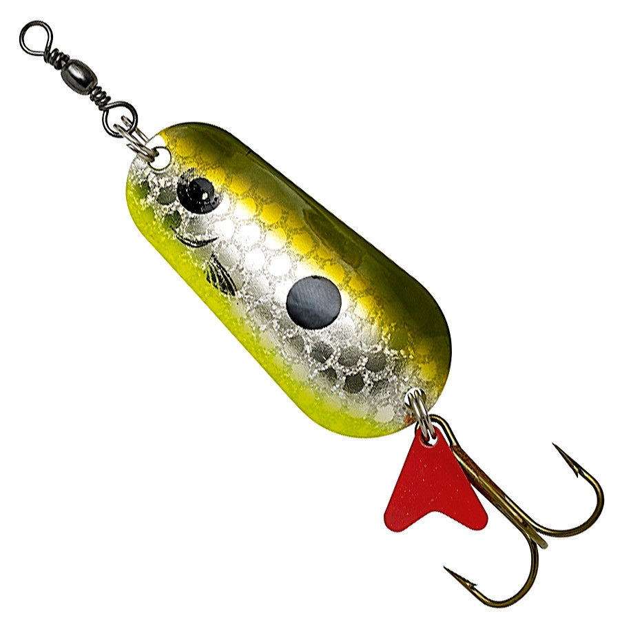 Блешня-коливалка DAM Effzett Standart 45гр 8см (olive/silver UV)