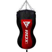 Боксерская груша силуэтная RDX Red New 120 см 50-60 кг кожа черно-красный