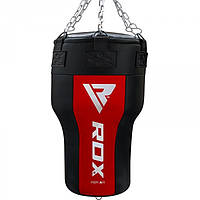 🔥 Боксерський мішок конусний RDX Red New 110 см 50-60 кг чорно-червоний