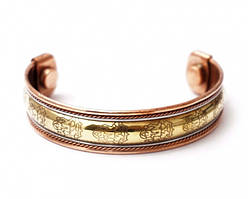 Браслет мідно - магнітний широкий 1,6 см. №4