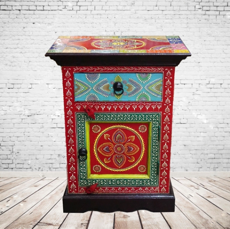 Тумбочка з дерева манго Арт.2136 No1