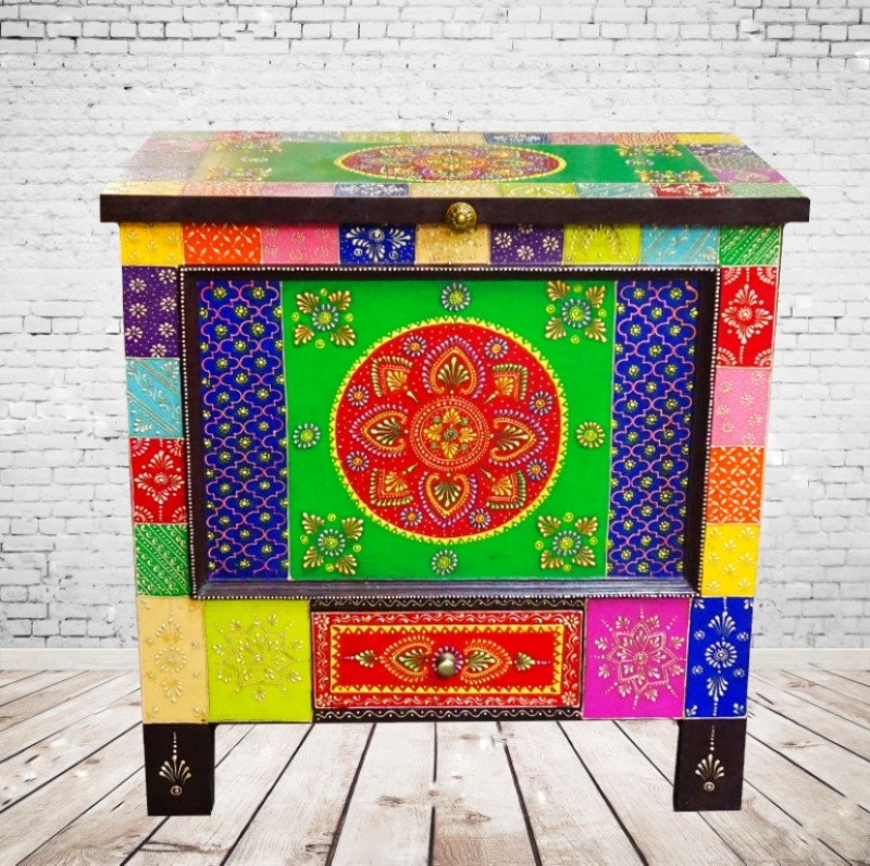 Тумбочка з дерева манго Арт.2120 No2