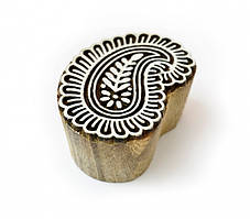 Штамп для батика з червоного дерева мала Індійський огірок