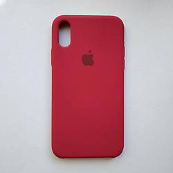 Чохол Silicone Case для Apple iPhone X, XS Rose Red