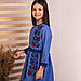 Вишита сукня Moderika Мальвочка синя з вишивкою хрестиком, фото 3